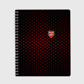 Тетрадь с принтом ARSENAL SPORT в городе Новоалтайск, 100% бумага | 48 листов, плотность листов — 60 г/м2, плотность картонной обложки — 250 г/м2. Листы скреплены сбоку удобной пружинной спиралью. Уголки страниц и обложки скругленные. Цвет линий — светло-серый
 | Тематика изображения на принте: football | soccer | арсенал