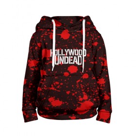 Детская толстовка 3D с принтом Hollywood Undead в городе Новоалтайск, 100% полиэстер | двухслойный капюшон со шнурком для регулировки, мягкие манжеты на рукавах и по низу толстовки, спереди карман-кенгуру с мягким внутренним слоем | hollywood undead | punk | rock | альтернативный хип хоп | группа | инди поп | музыка | музыкальное произведение | ноты | панк | регги | рок | синти поп