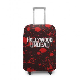 Чехол для чемодана 3D с принтом Hollywood Undead в городе Новоалтайск, 86% полиэфир, 14% спандекс | двустороннее нанесение принта, прорези для ручек и колес | hollywood undead | punk | rock | альтернативный хип хоп | группа | инди поп | музыка | музыкальное произведение | ноты | панк | регги | рок | синти поп