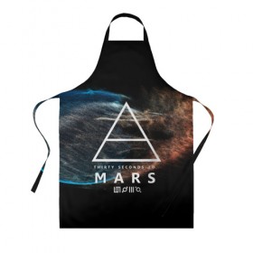 Фартук 3D с принтом 30 Seconds to Mars в городе Новоалтайск, 100% полиэстер | общий размер — 65 х 85 см, ширина нагрудника — 26 см, горловина — 53 см, длина завязок — 54 см, общий обхват в поясе — 173 см. Принт на завязках и на горловине наносится с двух сторон, на основной части фартука — только с внешней стороны | 30 seconds to mars | punk | rock | альтернативный хип хоп | группа | инди поп | музыка | музыкальное произведение | ноты | панк | регги | рок | синти поп