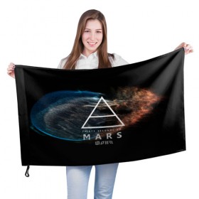 Флаг 3D с принтом 30 Seconds to Mars в городе Новоалтайск, 100% полиэстер | плотность ткани — 95 г/м2, размер — 67 х 109 см. Принт наносится с одной стороны | 30 seconds to mars | punk | rock | альтернативный хип хоп | группа | инди поп | музыка | музыкальное произведение | ноты | панк | регги | рок | синти поп