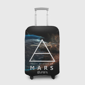 Чехол для чемодана 3D с принтом 30 Seconds to Mars в городе Новоалтайск, 86% полиэфир, 14% спандекс | двустороннее нанесение принта, прорези для ручек и колес | 30 seconds to mars | punk | rock | альтернативный хип хоп | группа | инди поп | музыка | музыкальное произведение | ноты | панк | регги | рок | синти поп