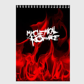 Скетчбук с принтом My Chemical Romance в городе Новоалтайск, 100% бумага
 | 48 листов, плотность листов — 100 г/м2, плотность картонной обложки — 250 г/м2. Листы скреплены сверху удобной пружинной спиралью | Тематика изображения на принте: my chemical romance | punk | rock | альтернативный хип хоп | группа | инди поп | музыка | музыкальное произведение | ноты | панк | регги | рок | синти поп