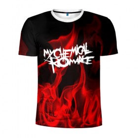 Мужская футболка 3D спортивная с принтом My Chemical Romance в городе Новоалтайск, 100% полиэстер с улучшенными характеристиками | приталенный силуэт, круглая горловина, широкие плечи, сужается к линии бедра | my chemical romance | punk | rock | альтернативный хип хоп | группа | инди поп | музыка | музыкальное произведение | ноты | панк | регги | рок | синти поп
