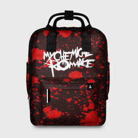 Женский рюкзак 3D с принтом My Chemical Romance в городе Новоалтайск, 100% полиэстер | лямки с регулируемой длиной, сверху ручки, чтобы рюкзак нести как сумку. Основное отделение закрывается на молнию, как и внешний карман. Внутри два дополнительных кармана, один из которых закрывается на молнию. По бокам два дополнительных кармашка, куда поместится маленькая бутылочка
 | my chemical romance | punk | rock | альтернативный хип хоп | группа | инди поп | музыка | музыкальное произведение | ноты | панк | регги | рок | синти поп