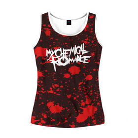 Женская майка 3D с принтом My Chemical Romance в городе Новоалтайск, 100% полиэстер | круглая горловина, прямой силуэт, длина до линии бедра | my chemical romance | punk | rock | альтернативный хип хоп | группа | инди поп | музыка | музыкальное произведение | ноты | панк | регги | рок | синти поп