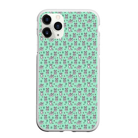 Чехол для iPhone 11 Pro Max матовый с принтом Енотики в городе Новоалтайск, Силикон |  | Тематика изображения на принте: cute | raccoon | в полоску | енот | енотик | лес | лесной | милый | осенний | полосатый