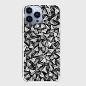 Чехол для iPhone 13 Pro Max с принтом Бумажные самолетики в городе Новоалтайск,  |  | telegram | белый | бумага | оригами | паттрен | самолет | самолетик | телеграмм
