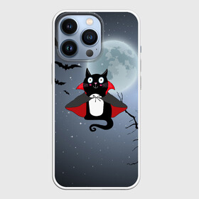 Чехол для iPhone 13 Pro с принтом Котик готик в городе Новоалтайск,  |  | Тематика изображения на принте: 