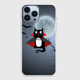 Чехол для iPhone 13 Pro Max с принтом Котик готик в городе Новоалтайск,  |  | Тематика изображения на принте: 