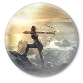 Значок с принтом Tomb raider в городе Новоалтайск,  металл | круглая форма, металлическая застежка в виде булавки | Тематика изображения на принте: croft | laracroft | lare | raider | shadow | shadowofthetombraider | temple | tomb | tombraider | крофт | лара | ларакрофт | лук | расхитительницагробниц | тень | теньрасхитительницыгробнийц