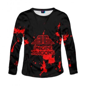 Женский лонгслив 3D с принтом Imagine Dragons в городе Новоалтайск, 100% полиэстер | длинные рукава, круглый вырез горловины, полуприлегающий силуэт | dragons | imagine | альтернативный | американская | арена | бэн макки | группа | драгонс | дэн платцман | дэн рейнольдс | имеджин | инди | индирок | поп | рок | уэйн сермон | электроник