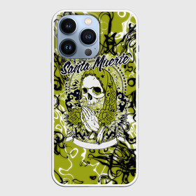 Чехол для iPhone 13 Pro с принтом Santa Muerte в городе Новоалтайск,  |  | Тематика изображения на принте: ангел | демон | дьявол | кости | монстр | призрак | святая | традиция | череп | яркие