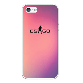Чехол для iPhone 5/5S матовый с принтом CsGo Градиент в городе Новоалтайск, Силикон | Область печати: задняя сторона чехла, без боковых панелей | Тематика изображения на принте: cs go | csgo | global offensive | контр страйк | контра