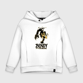 Детское худи Oversize хлопок с принтом Bendy and the ink machine (21) в городе Новоалтайск, френч-терри — 70% хлопок, 30% полиэстер. Мягкий теплый начес внутри —100% хлопок | боковые карманы, эластичные манжеты и нижняя кромка, капюшон на магнитной кнопке | bendy | bendy and the ink machine | game | horror | ink | machine | trend | video game