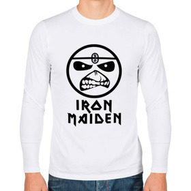 Мужской лонгслив хлопок с принтом Iron Maiden в городе Новоалтайск, 100% хлопок |  | iron maiden | адриан смит | айран | айрон | группа | дэйв мюррей | железная дева | ирон | майден | мейд | мейден | метал | мрачный | музыка | песни | рок | стив харрис | тяжелый | хеви | хевиметал