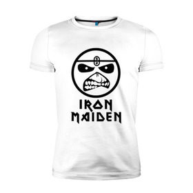 Мужская футболка премиум с принтом Iron Maiden в городе Новоалтайск, 92% хлопок, 8% лайкра | приталенный силуэт, круглый вырез ворота, длина до линии бедра, короткий рукав | iron maiden | адриан смит | айран | айрон | группа | дэйв мюррей | железная дева | ирон | майден | мейд | мейден | метал | мрачный | музыка | песни | рок | стив харрис | тяжелый | хеви | хевиметал