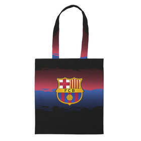 Сумка 3D повседневная с принтом Barcelona FC в городе Новоалтайск, 100% полиэстер | Плотность: 200 г/м2; Размер: 34×35 см; Высота лямок: 30 см | barcelona | spain | spanish | барса | барселона | испания | испанский | клуб | фк | футбол | футбольный