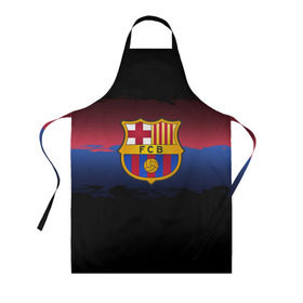 Фартук 3D с принтом Barcelona FC в городе Новоалтайск, 100% полиэстер | общий размер — 65 х 85 см, ширина нагрудника — 26 см, горловина — 53 см, длина завязок — 54 см, общий обхват в поясе — 173 см. Принт на завязках и на горловине наносится с двух сторон, на основной части фартука — только с внешней стороны | barcelona | spain | spanish | барса | барселона | испания | испанский | клуб | фк | футбол | футбольный