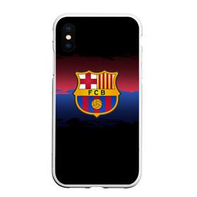 Чехол для iPhone XS Max матовый с принтом Barcelona FC в городе Новоалтайск, Силикон | Область печати: задняя сторона чехла, без боковых панелей | barcelona | spain | spanish | барса | барселона | испания | испанский | клуб | фк | футбол | футбольный