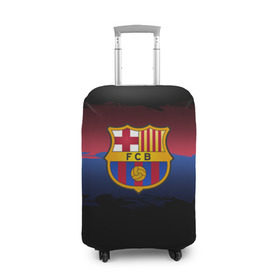 Чехол для чемодана 3D с принтом Barcelona FC в городе Новоалтайск, 86% полиэфир, 14% спандекс | двустороннее нанесение принта, прорези для ручек и колес | barcelona | spain | spanish | барса | барселона | испания | испанский | клуб | фк | футбол | футбольный