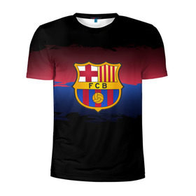 Мужская футболка 3D спортивная с принтом Barcelona FC в городе Новоалтайск, 100% полиэстер с улучшенными характеристиками | приталенный силуэт, круглая горловина, широкие плечи, сужается к линии бедра | barcelona | spain | spanish | барса | барселона | испания | испанский | клуб | фк | футбол | футбольный