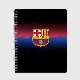 Тетрадь с принтом Barcelona FC в городе Новоалтайск, 100% бумага | 48 листов, плотность листов — 60 г/м2, плотность картонной обложки — 250 г/м2. Листы скреплены сбоку удобной пружинной спиралью. Уголки страниц и обложки скругленные. Цвет линий — светло-серый
 | barcelona | spain | spanish | барса | барселона | испания | испанский | клуб | фк | футбол | футбольный