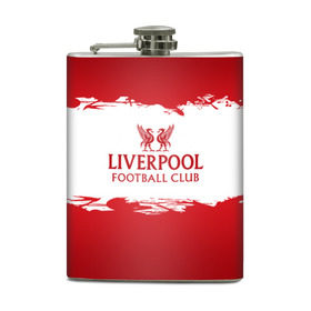 Фляга с принтом Liverpool FC в городе Новоалтайск, металлический корпус | емкость 0,22 л, размер 125 х 94 мм. Виниловая наклейка запечатывается полностью | liverpool | английский | англия | британия | британский | клуб | ливерпуль | фк | футбол | футбольный