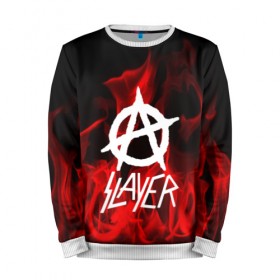 Мужской свитшот 3D с принтом SLAYER в городе Новоалтайск, 100% полиэстер с мягким внутренним слоем | круглый вырез горловины, мягкая резинка на манжетах и поясе, свободная посадка по фигуре | punk | rock | slayer | альтернативный хип хоп | группа | инди поп | музыка | музыкальное произведение | ноты | панк | регги | рок | синти поп