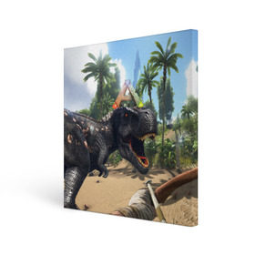 Холст квадратный с принтом Ark Survival Evolved в городе Новоалтайск, 100% ПВХ |  | Тематика изображения на принте: арк