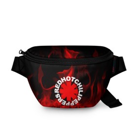 Поясная сумка 3D с принтом Red Hot Chili Peppers в городе Новоалтайск, 100% полиэстер | плотная ткань, ремень с регулируемой длиной, внутри несколько карманов для мелочей, основное отделение и карман с обратной стороны сумки застегиваются на молнию | red hot chili peppers | rhcp | перцы | ред хот чили пепперс | рхчп | рэд