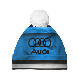 Шапка 3D c помпоном с принтом AUDI SPORT в городе Новоалтайск, 100% полиэстер | универсальный размер, печать по всей поверхности изделия | audi | auto | automobile | car | carbon | machine | motor | motor car | sport car | автомашина | ауди | бренд | легковой автомобиль | марка | спортивный автомобиль | тачка