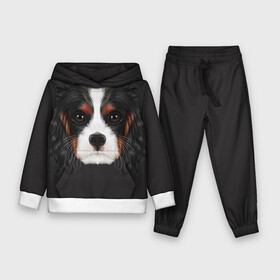 Детский костюм 3D (с толстовкой) с принтом Cavalier King Charles в городе Новоалтайск,  |  | голова | собака | спаниель