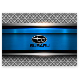 Поздравительная открытка с принтом SUBARU SPORT в городе Новоалтайск, 100% бумага | плотность бумаги 280 г/м2, матовая, на обратной стороне линовка и место для марки
 | auto | automobile | car | carbon | machine | motor | motor car | sport car | subaru | автомашина | бренд | легковой автомобиль | марка | спортивный автомобиль | тачка