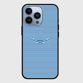 Чехол для iPhone 13 Pro с принтом Тельняшка  Якорь в городе Новоалтайск,  |  | Тематика изображения на принте: anchor | marine | original | vest | дизайнерская | морская | оригинальная | полоска | тельняшка | якорь