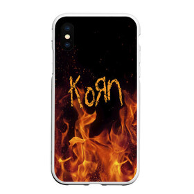 Чехол для iPhone XS Max матовый с принтом Korn в городе Новоалтайск, Силикон | Область печати: задняя сторона чехла, без боковых панелей | Тематика изображения на принте: korn | koяn | альтернативный | арвизу | гранж | грув | группа | дэвис | корн | коян | лузье | манки | метал | музыка | нюметал | панк | песни | рок | уэлч | филди | филипп | хэд | череп | шаффер