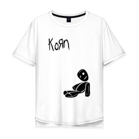 Мужская футболка хлопок Oversize с принтом Korn в городе Новоалтайск, 100% хлопок | свободный крой, круглый ворот, “спинка” длиннее передней части | korn | koяn | альтернативный | арвизу | гранж | грув | группа | дэвис | корн | коян | лузье | манки | метал | музыка | нюметал | панк | песни | рок | уэлч | филди | филипп | хэд | череп | шаффер