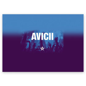 Поздравительная открытка с принтом Avicii в городе Новоалтайск, 100% бумага | плотность бумаги 280 г/м2, матовая, на обратной стороне линовка и место для марки
 | Тематика изображения на принте: 