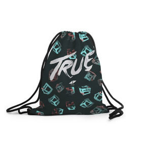 Рюкзак-мешок 3D с принтом Avicii - true в городе Новоалтайск, 100% полиэстер | плотность ткани — 200 г/м2, размер — 35 х 45 см; лямки — толстые шнурки, застежка на шнуровке, без карманов и подкладки | 