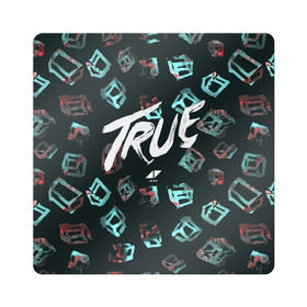 Магнит виниловый Квадрат с принтом Avicii - true в городе Новоалтайск, полимерный материал с магнитным слоем | размер 9*9 см, закругленные углы | Тематика изображения на принте: 