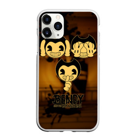 Чехол для iPhone 11 Pro Max матовый с принтом Bendy and the ink machine (28) в городе Новоалтайск, Силикон |  | bendy | bendy and the ink machine | demon | game | horror | ink | machine | trend | video game | демон | не говорю | не слышу | три обезьяны | я не вижу