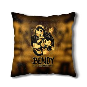 Подушка 3D с принтом Bendy and the ink machine (32) в городе Новоалтайск, наволочка – 100% полиэстер, наполнитель – холлофайбер (легкий наполнитель, не вызывает аллергию). | состоит из подушки и наволочки. Наволочка на молнии, легко снимается для стирки | bendy | bendy and the ink machine | game | horror | ink | machine | trend | video game | бенди | бэнди