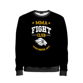Детский свитшот 3D с принтом MMA Fight Club в городе Новоалтайск, 100% полиэстер | свободная посадка, прямой крой, мягкая тканевая резинка на рукавах и понизу свитшота | ufc | бои | бои без правил | бойцы мма | мма | смешанные единоборства | юфс