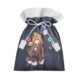 Подарочный 3D мешок с принтом Toradora в городе Новоалтайск, 100% полиэстер | Размер: 29*39 см | Тематика изображения на принте: anime | аниме | карманный тигр | торадора toradora айсака тайга