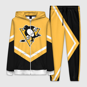 Женский костюм 3D с принтом Pittsburgh Penguins (Форма 1) в городе Новоалтайск,  |  | питтсбург пингвинз