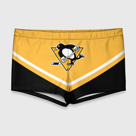 Мужские купальные плавки 3D Pittsburgh Penguins (Форма 1): в городе Новоалтайск, Полиэстер 85%, Спандекс 15% | | питтсбург пингвинз