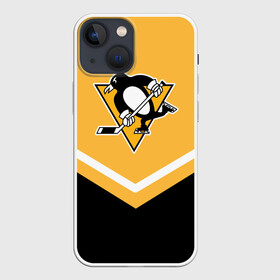 Чехол для iPhone 13 mini с принтом Pittsburgh Penguins (Форма 1) в городе Новоалтайск,  |  | питтсбург пингвинз
