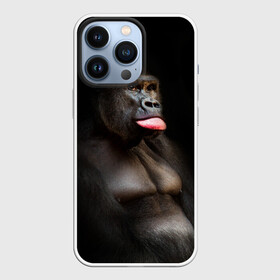 Чехол для iPhone 13 Pro с принтом Горилла в городе Новоалтайск,  |  | горилла | животные | обезьяна | прикол | природа | смешно | юмор | язык