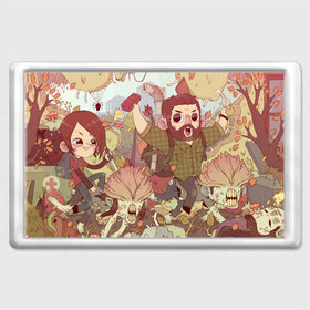 Магнит 45*70 с принтом The Last of Us _for fun в городе Новоалтайск, Пластик | Размер: 78*52 мм; Размер печати: 70*45 | the last of us | гриб | грибы | джоэл | кордицепс | пиратs | элли