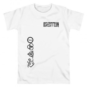 Мужская футболка хлопок с принтом led zeppelin в городе Новоалтайск, 100% хлопок | прямой крой, круглый вырез горловины, длина до линии бедер, слегка спущенное плечо. | led | led zeppelin | блюз | группа | джимми пейдж | джон генри бонэм | джон пол джонс | лед зепелен | лед зеппелин | метал | роберт плант | рок | тяжелый | фолк | хард | хардрок | хеви | хевиметал